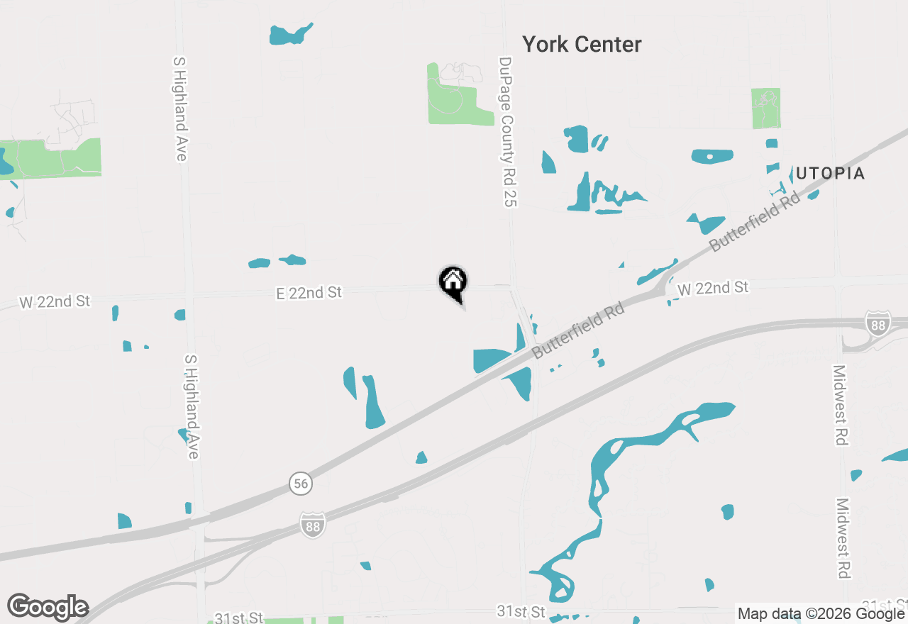 Map of 855 E 22nd Street #102, Lombard, IL 60148