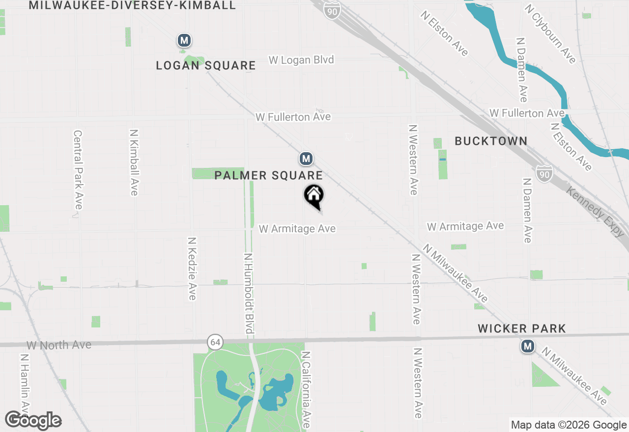 Map of 2758 W Francis Place #204, Chicago, IL 60647