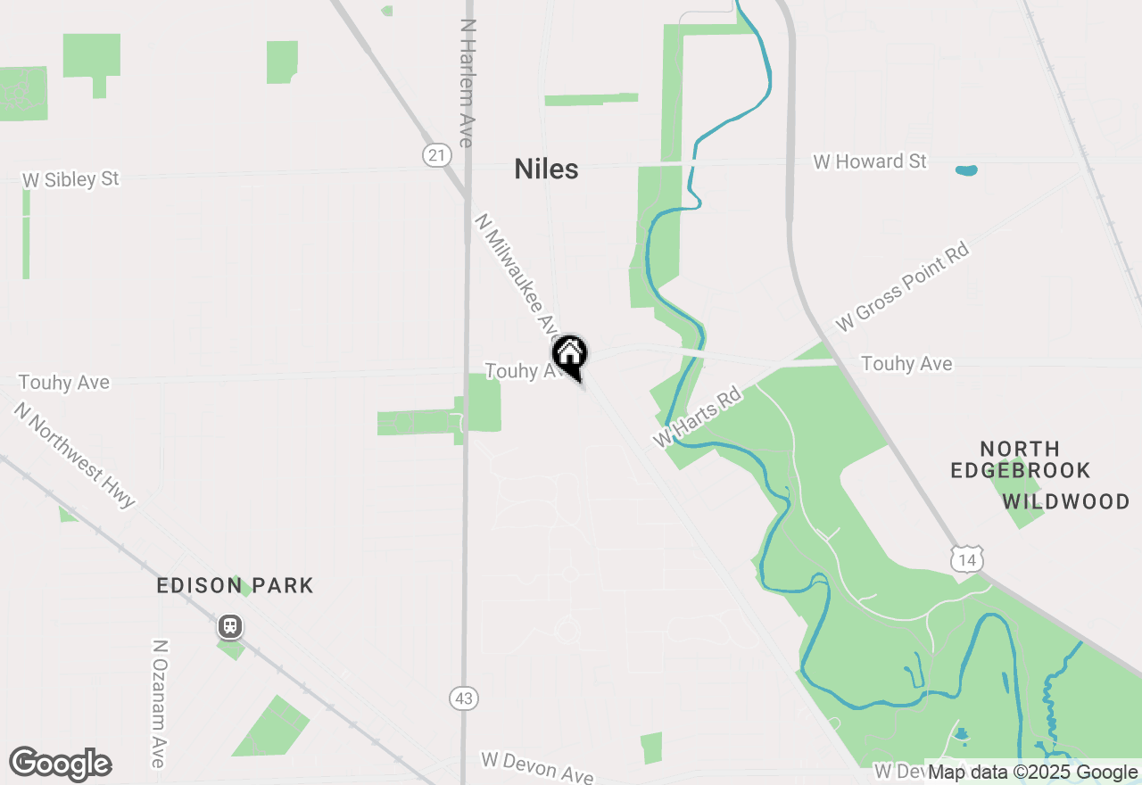 Map of 7011 W Touhy Avenue #301, Niles, IL 60714