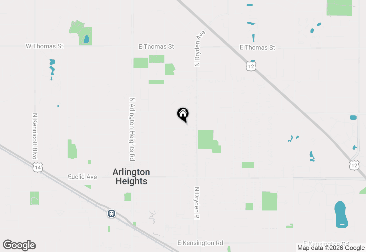 Map of 906 N Beverly Lane, Arlington Heights, IL 60004