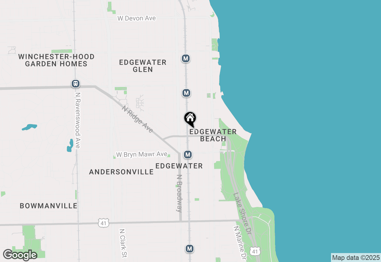 Map of 5718 N Winthrop Avenue #411, Chicago, IL 60660