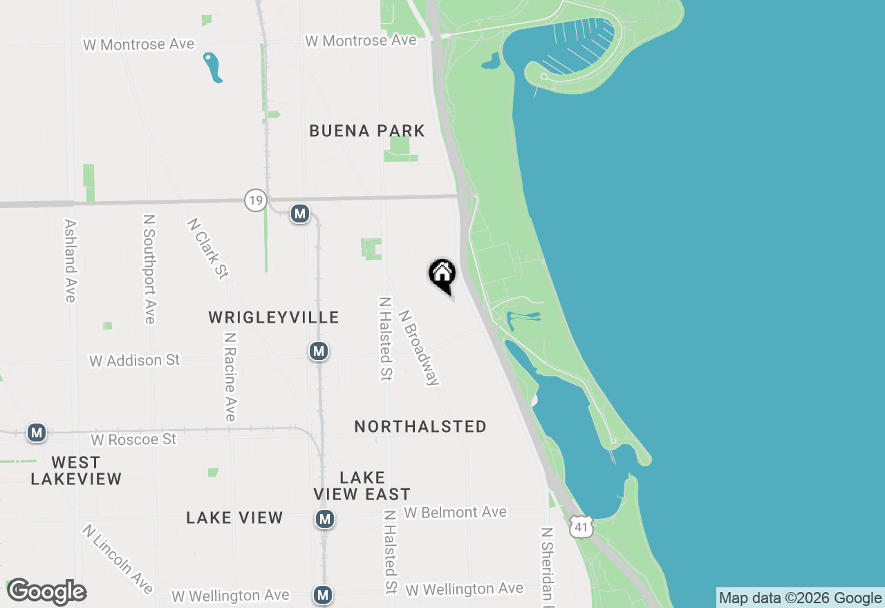 Map of 3660 N Lake Shore Drive #2106, Chicago, IL 60613