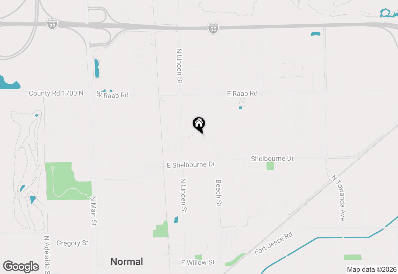 Map of 450 Beechwood Court, Normal, IL 61761