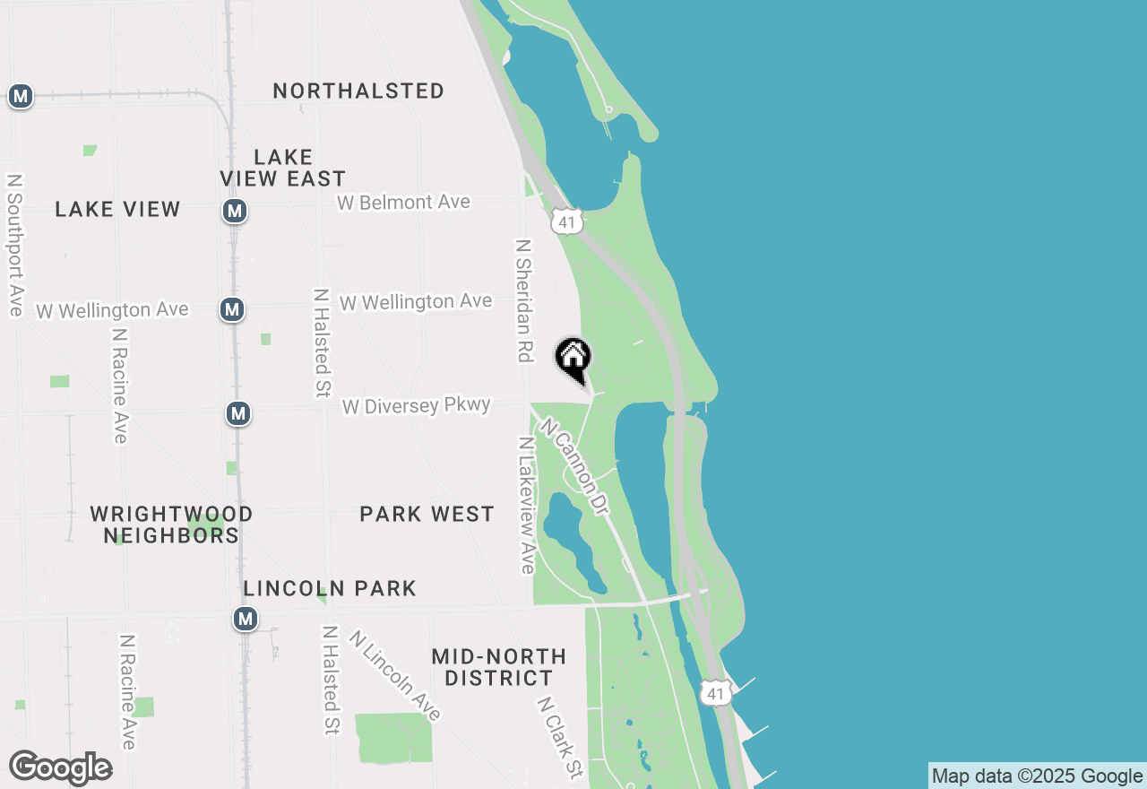 Map of 2800 N Lake Shore Drive #4215, Chicago, IL 60657