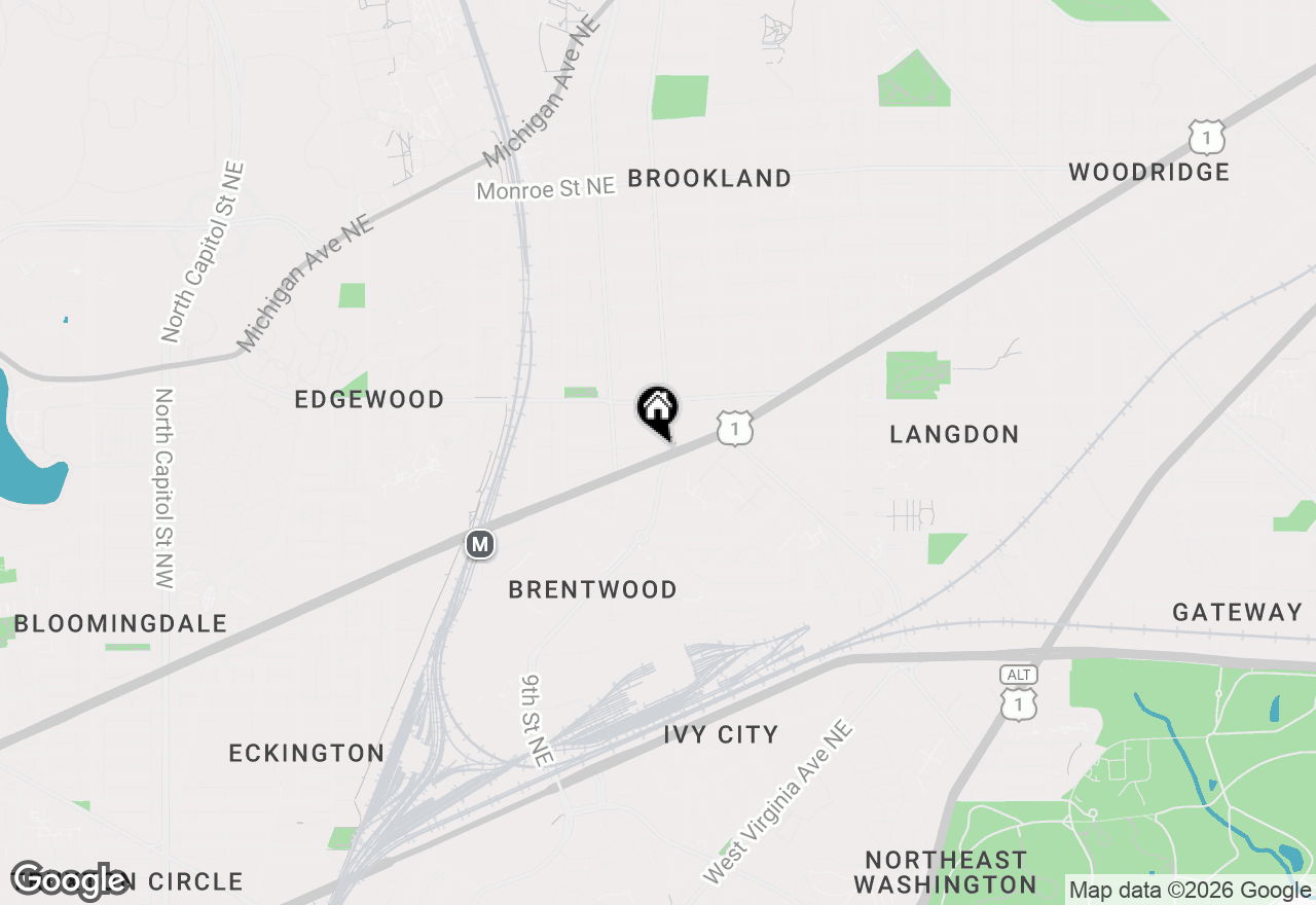 Map of 1236 Rhode Island Avenue Ne, Washington, DC 20018