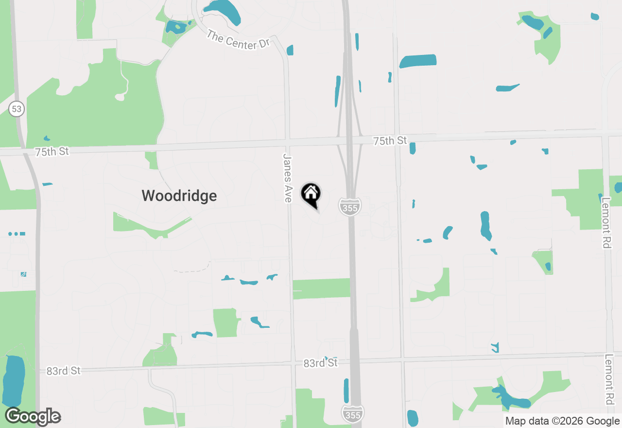 Map of 2308 Crabtree Avenue, Woodridge, IL 60517