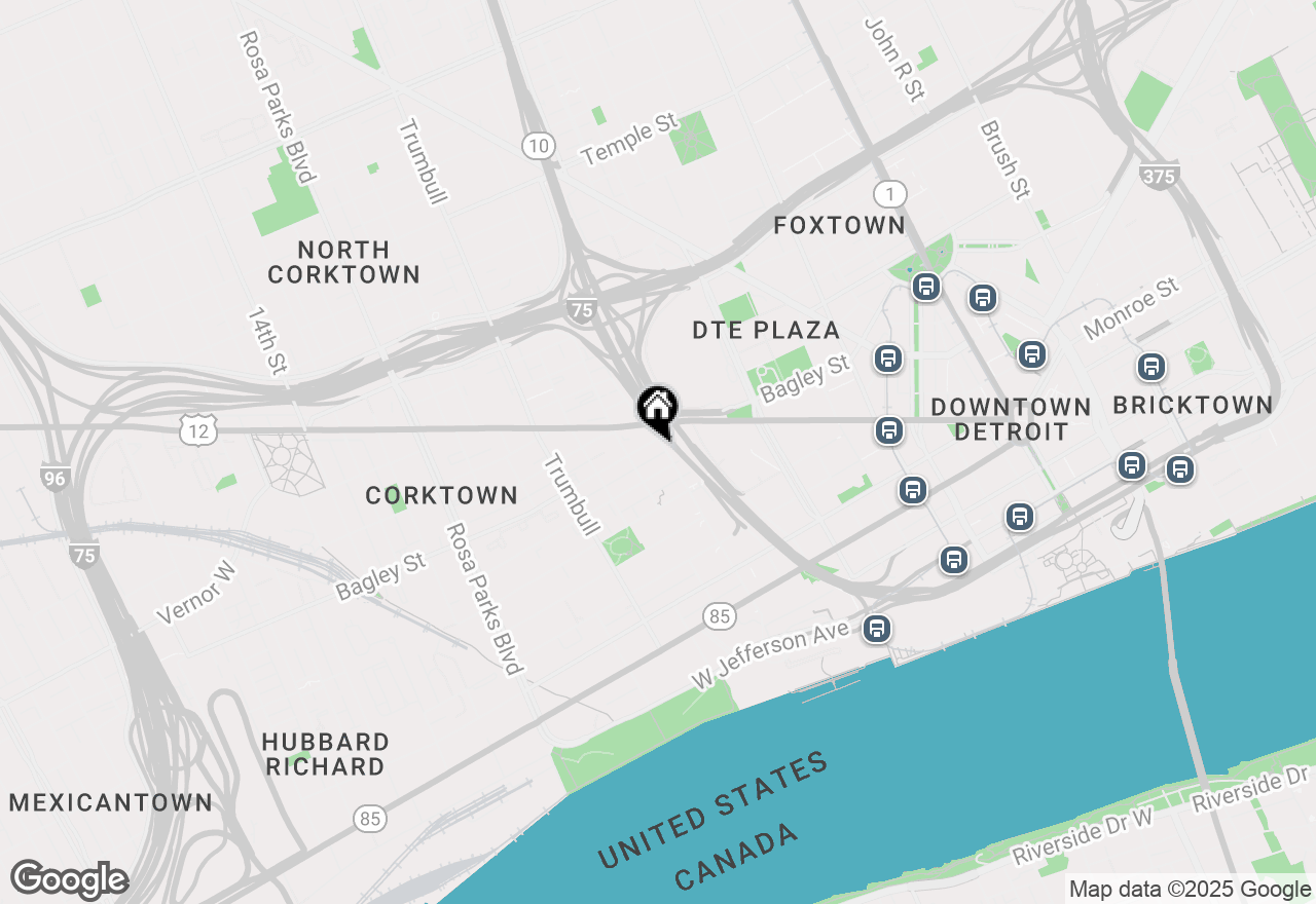 Map of 1535 6th Street #5, Detroit, MI 48226