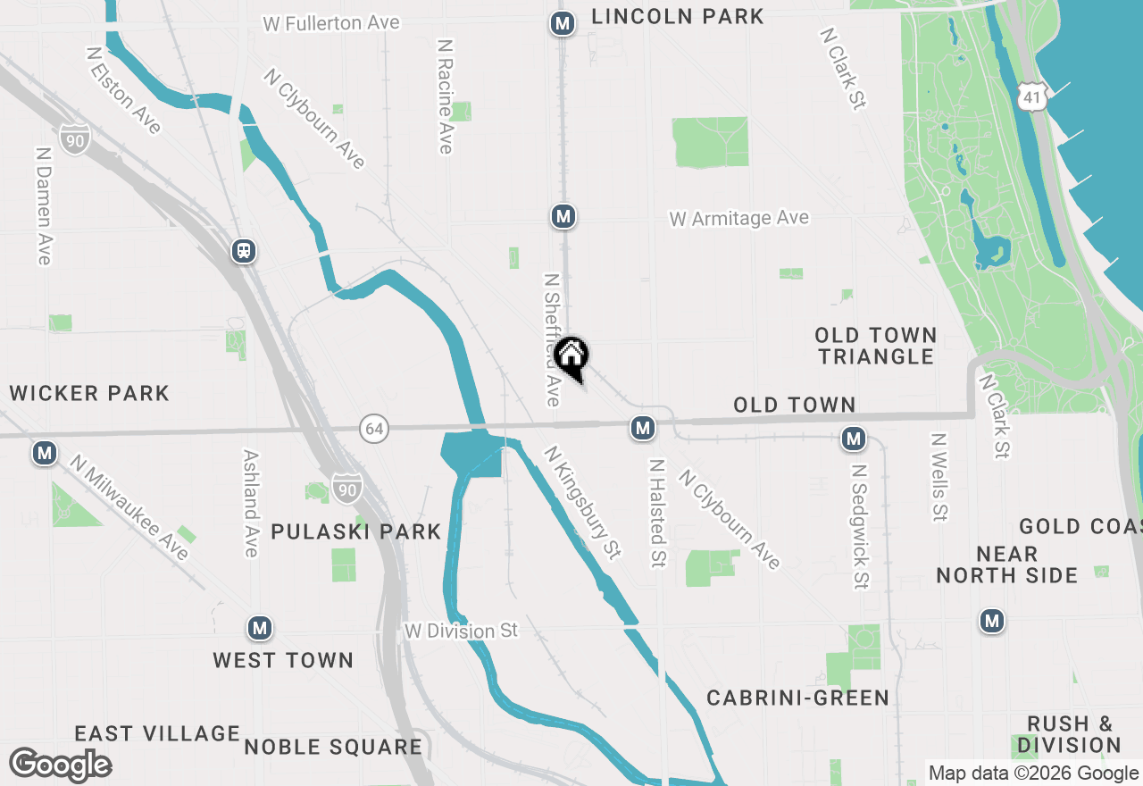 Map of 940 W Concord Place #3, Chicago, IL 60614