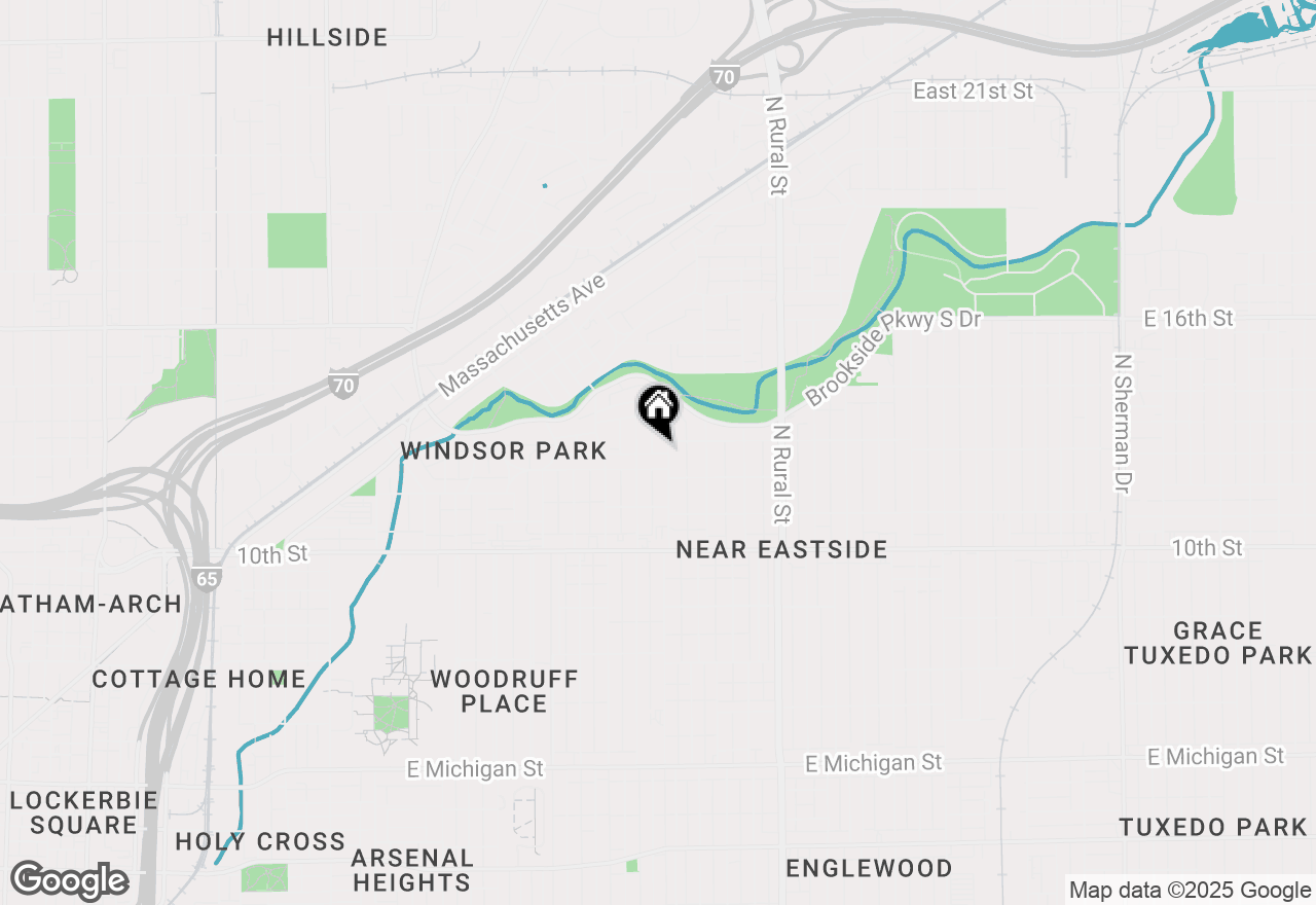 Map of 1224 Keystone Avenue, Indianapolis, IN 46201