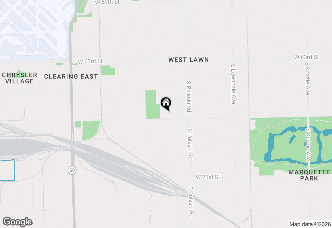 Map of 6640 S Kedvale Avenue, Chicago, IL 60629