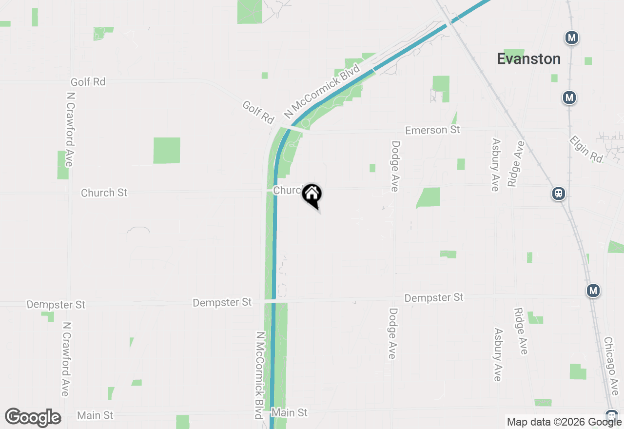 Map of 1601 Fowler Avenue, Evanston, IL 60201