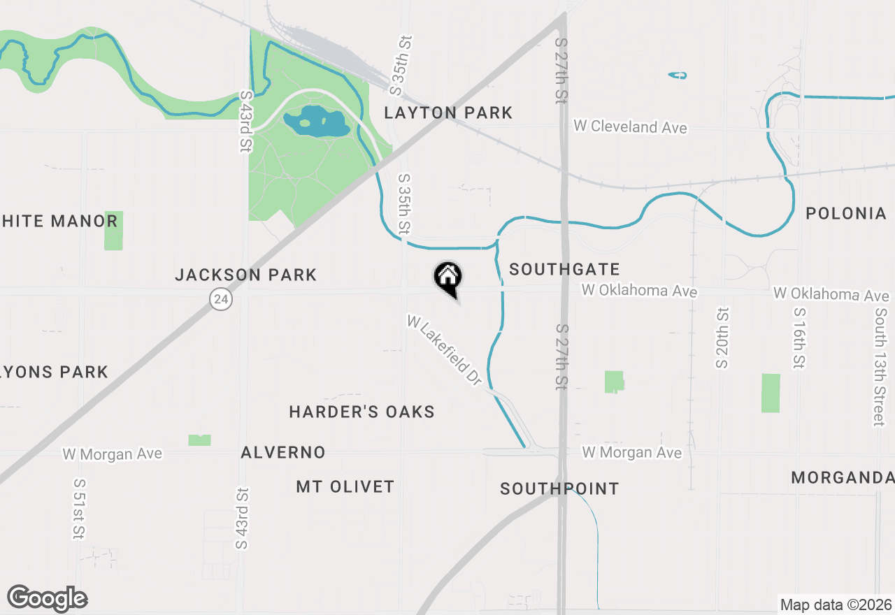 Map of 3130 S 33rd St, Milwaukee, WI 53215