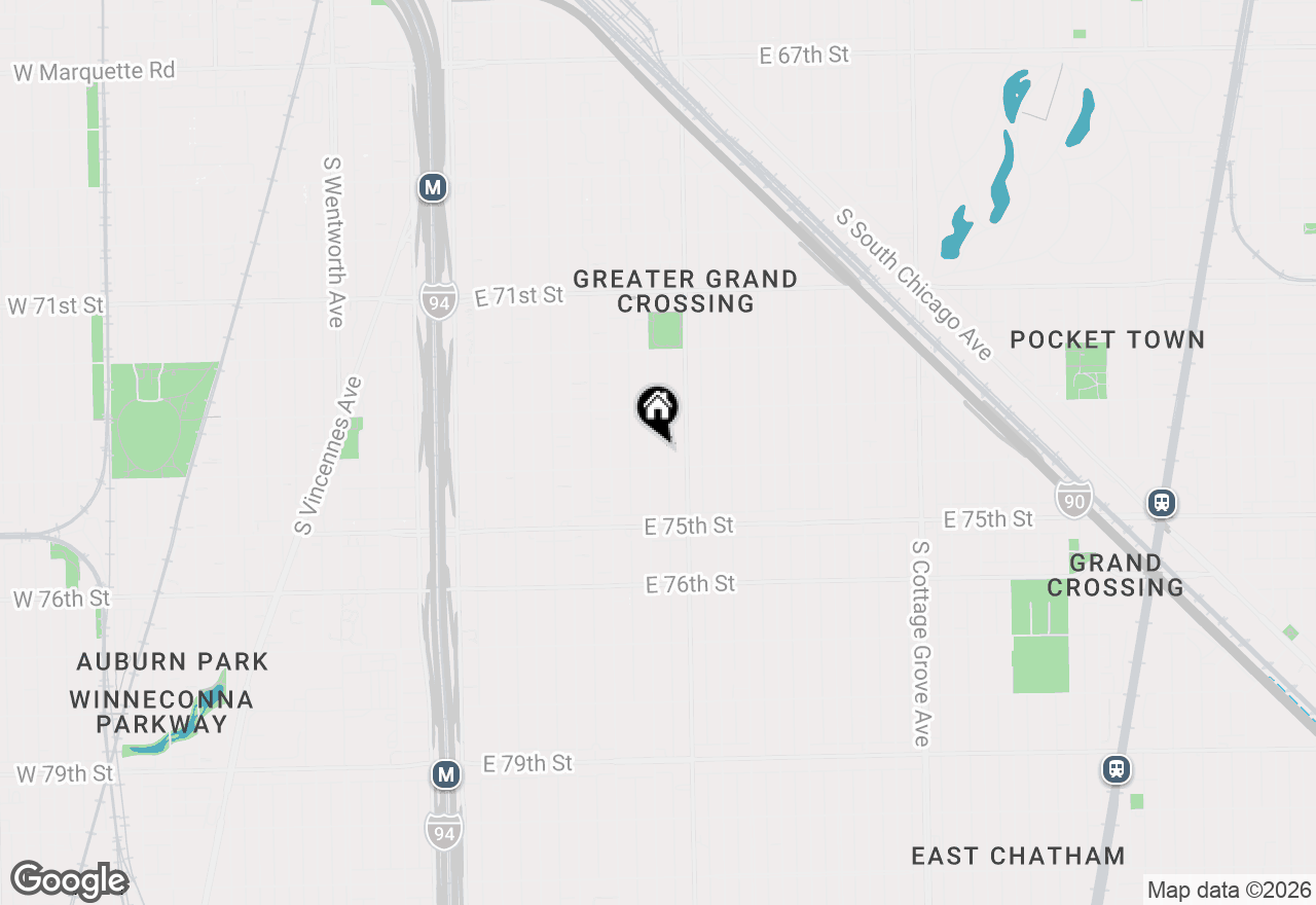 Map of 7347 S Calumet Avenue, Chicago, IL 60619