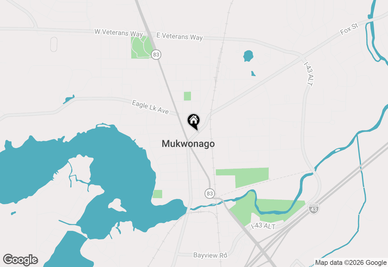 Map of 204 Grand Ave, Mukwonago, WI 53149