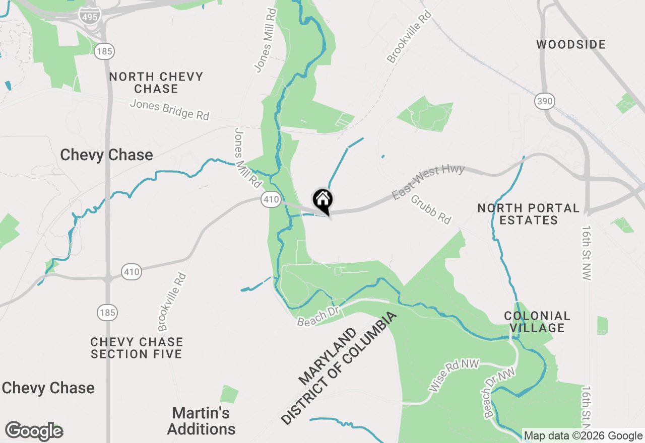 Map of 8215 Larry Place, Chevy Chase, MD 20815