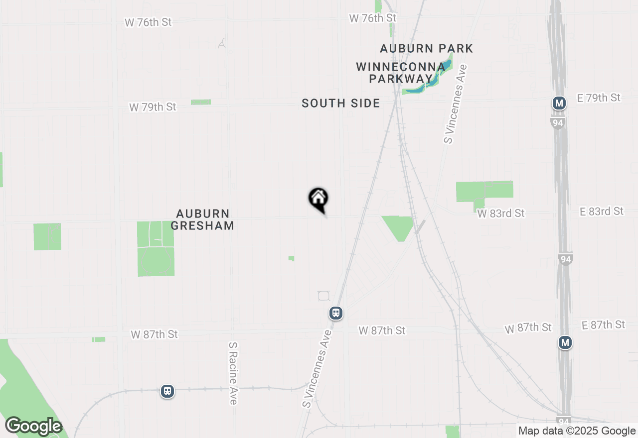 Map of 8301 S Peoria Street #1, Chicago, IL 60620