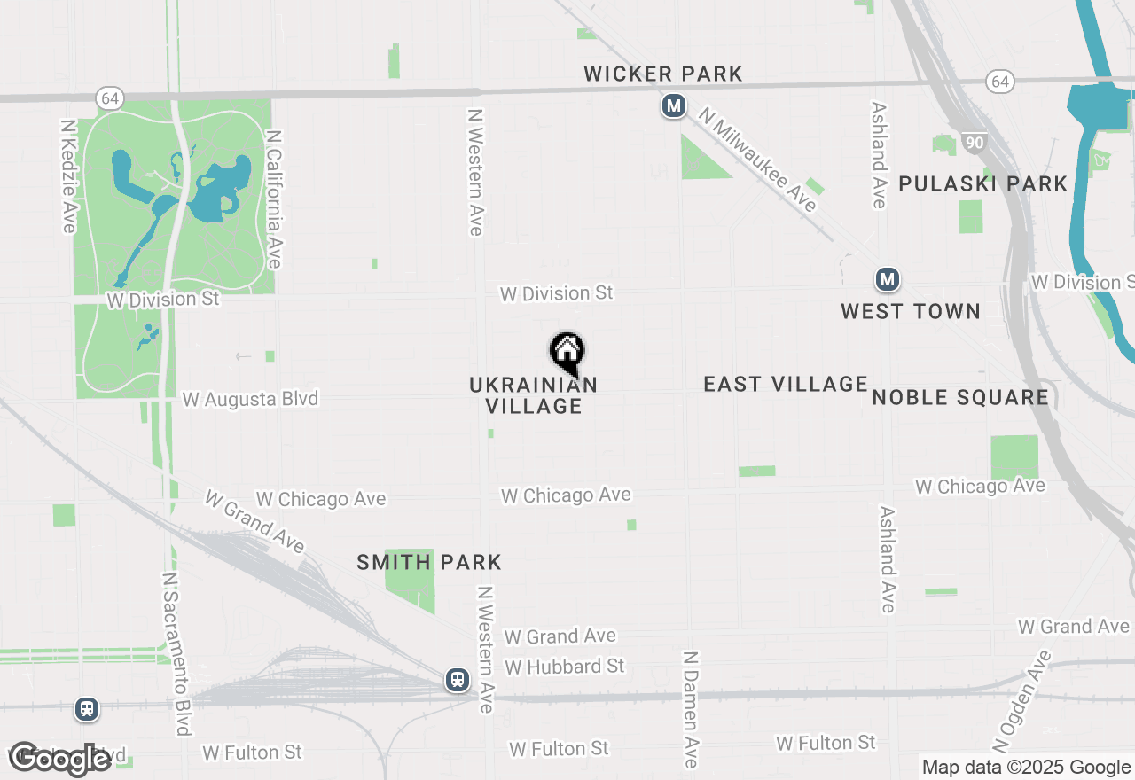 Map of 2218 W Augusta Boulevard #1, Chicago, IL 60622