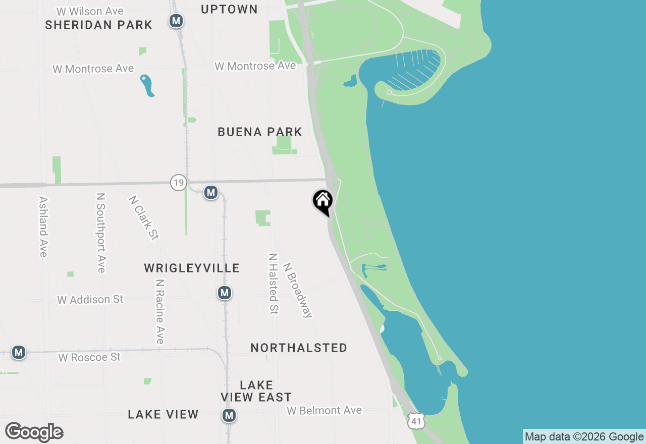 Map of 3750 N Lake Shore Drive #2C, Chicago, IL 60613