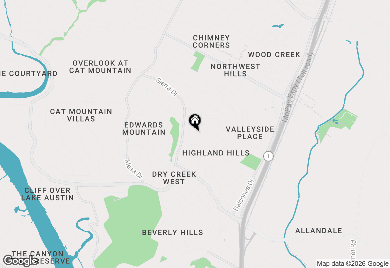 Map of 3707 Laurel Ledge Ln, Austin, TX 78731