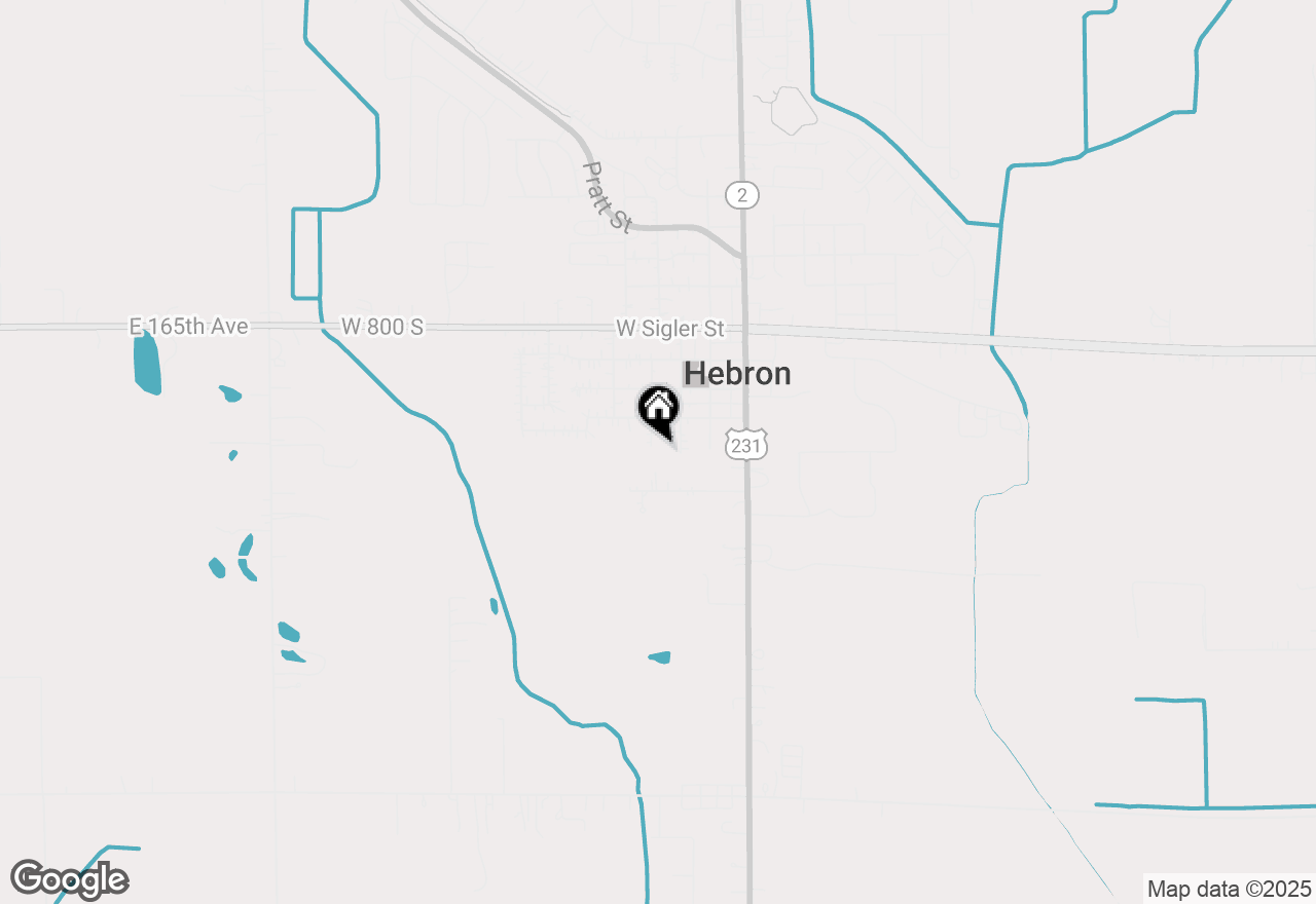 Map of 409 S Jefferson Street, Hebron, IN 46341