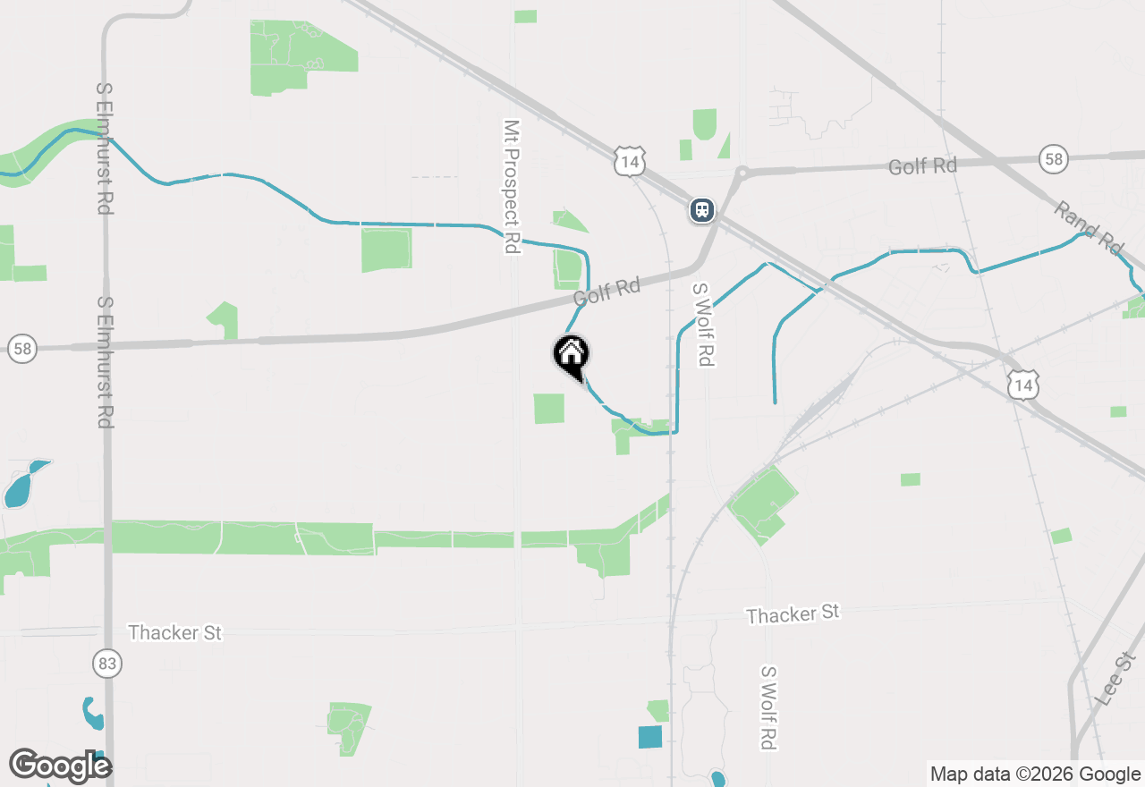 Map of 389 S Westgate Road, Des Plaines, IL 60016