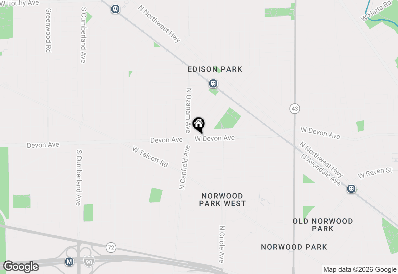 Map of 6417 N Oxford Avenue, Chicago, IL 60631