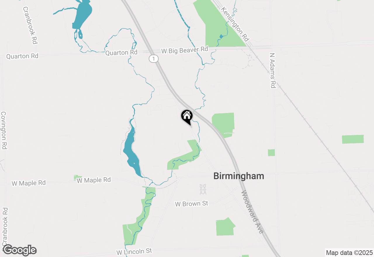 Map of 639 N Old Woodward Avenue, Birmingham, MI 48009