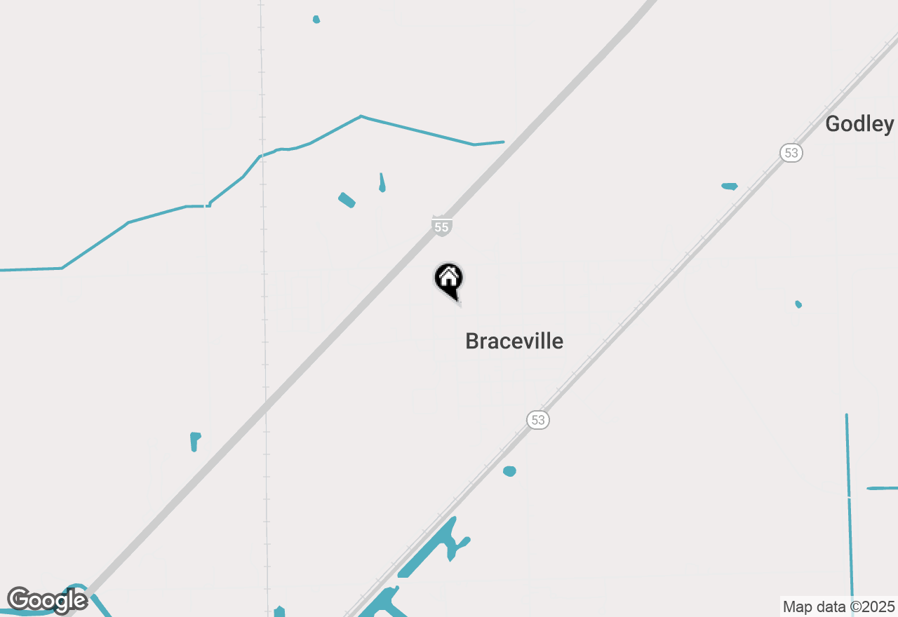 Map of 410 N Lennox Street, Braceville, IL 60407