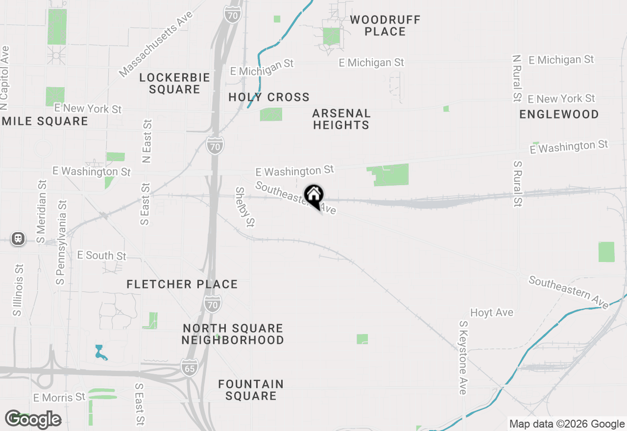 Map of 143 Mckim Avenue, Indianapolis, IN 46201