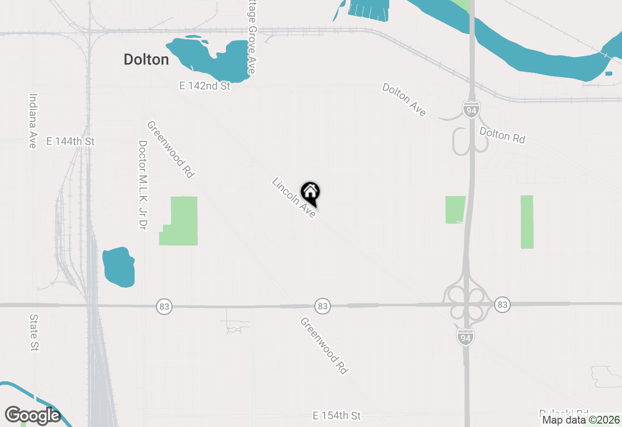 Map of 14631 Lincoln Avenue, Dolton, IL 60419