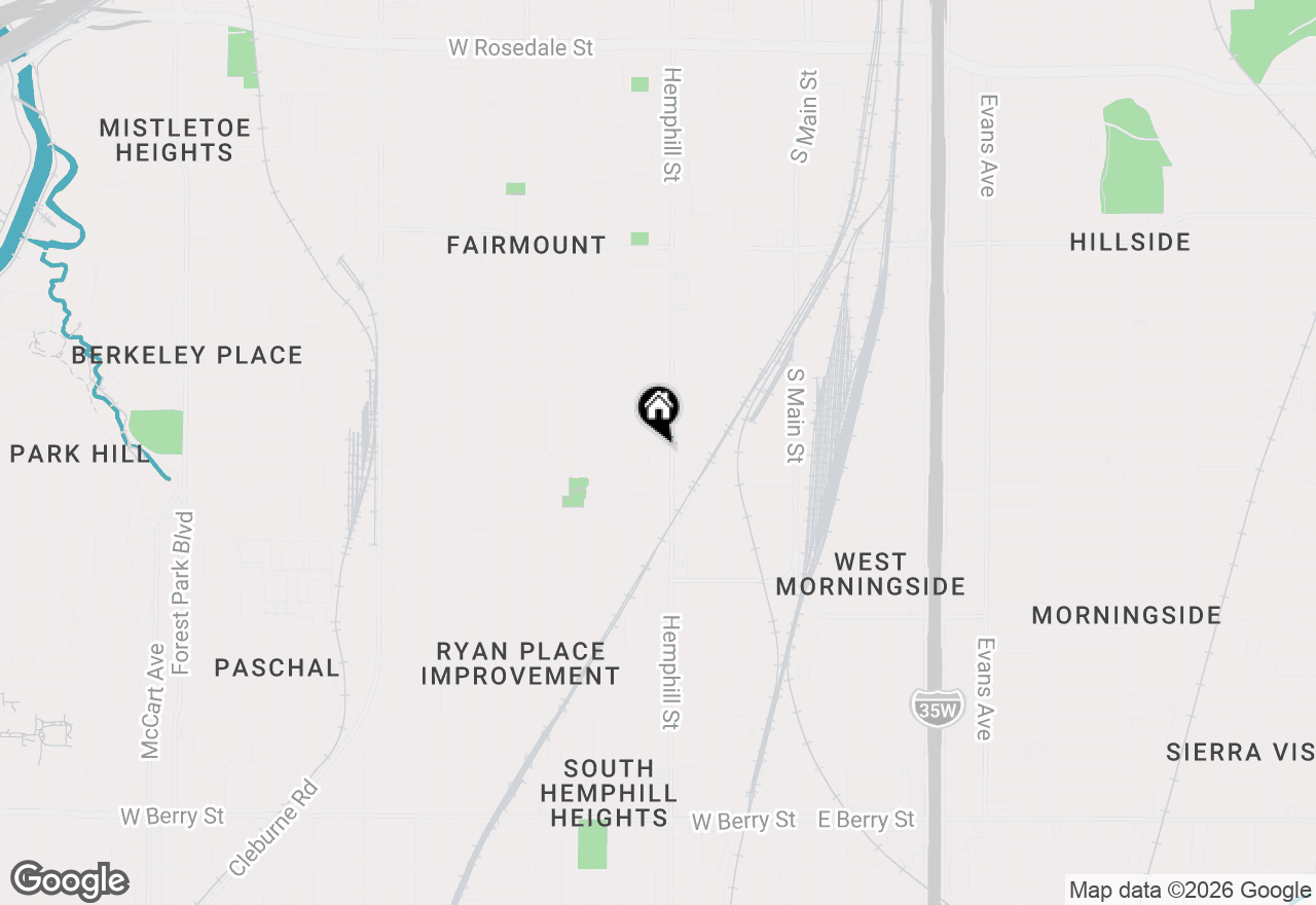 Map of 2260 Hemphill Street, Fort Worth, TX 76110