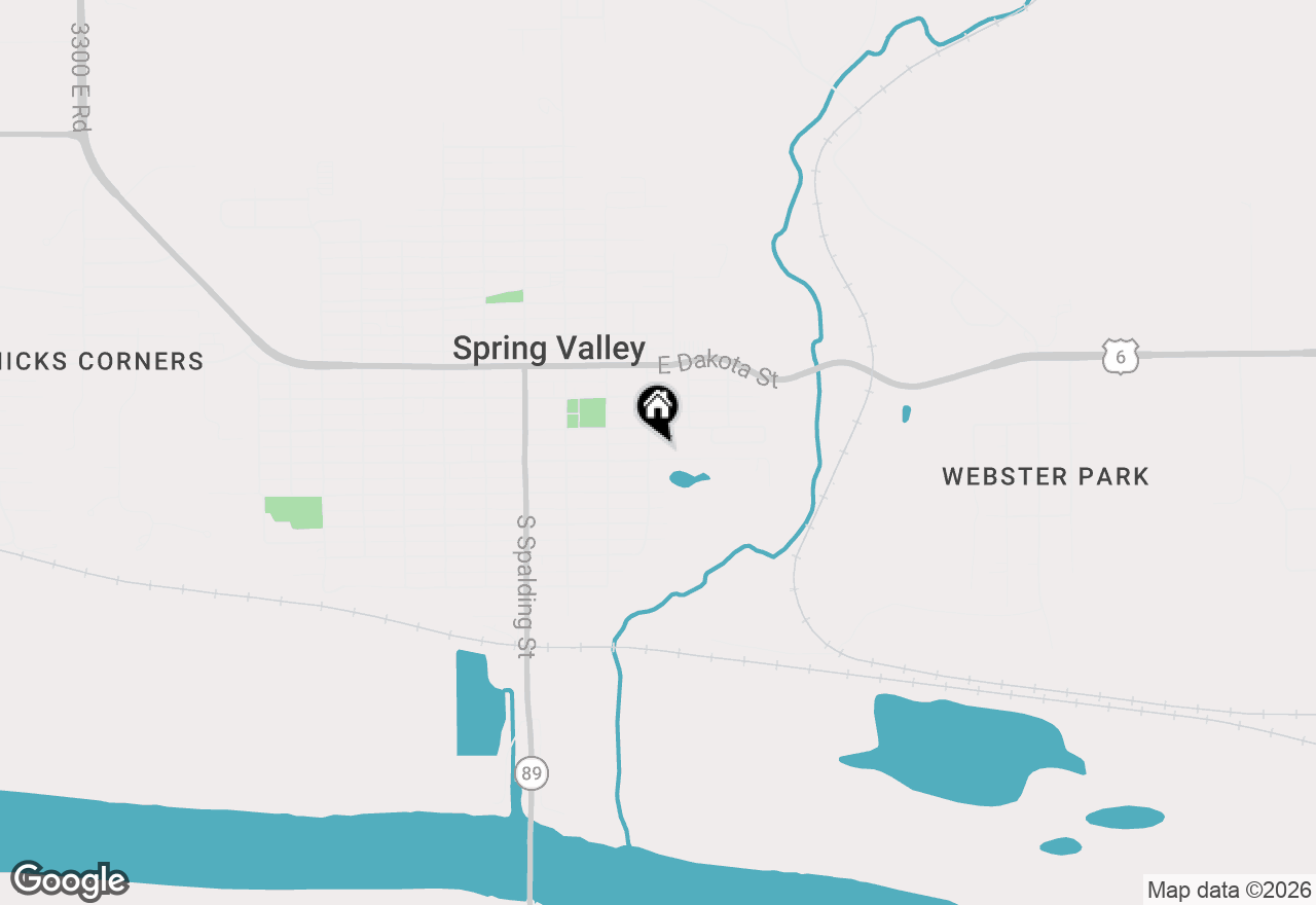 Map of 406 E Saint Paul Street, Spring Valley, IL 61362