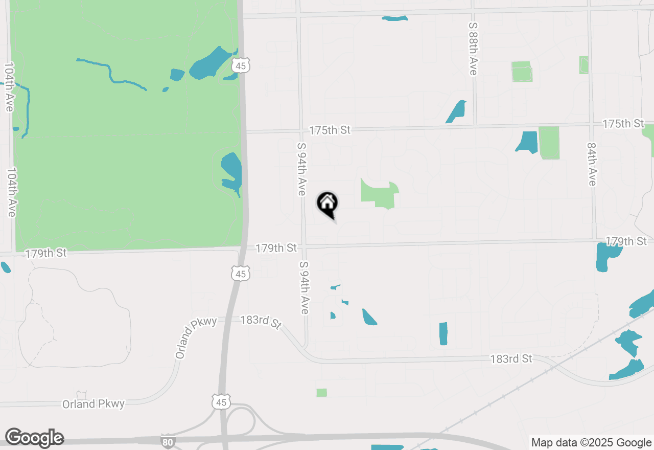 Map of 9313 178th Street, Tinley Park, IL 60487