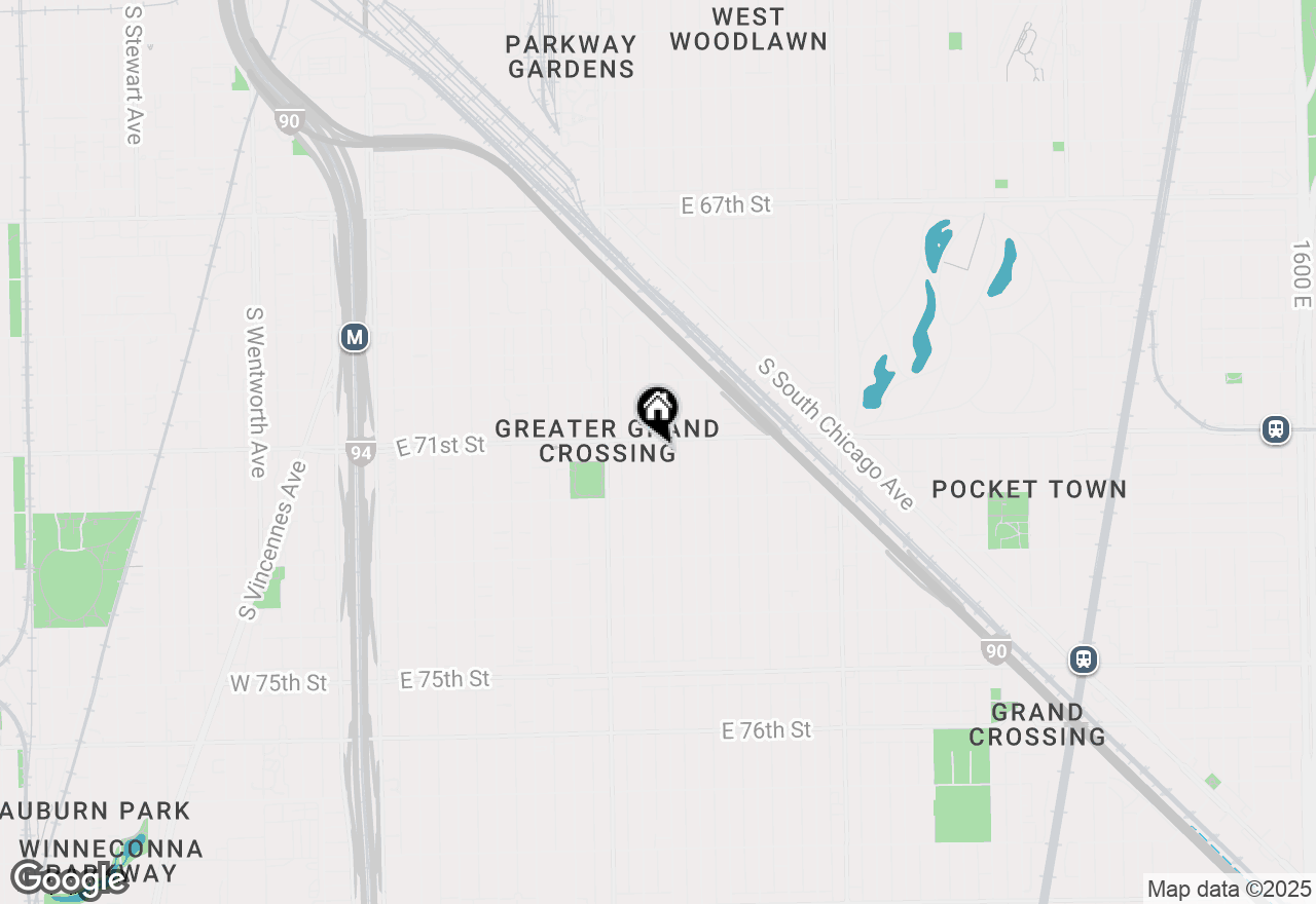 Map of 7110 S Eberhart Avenue, Chicago, IL 60619