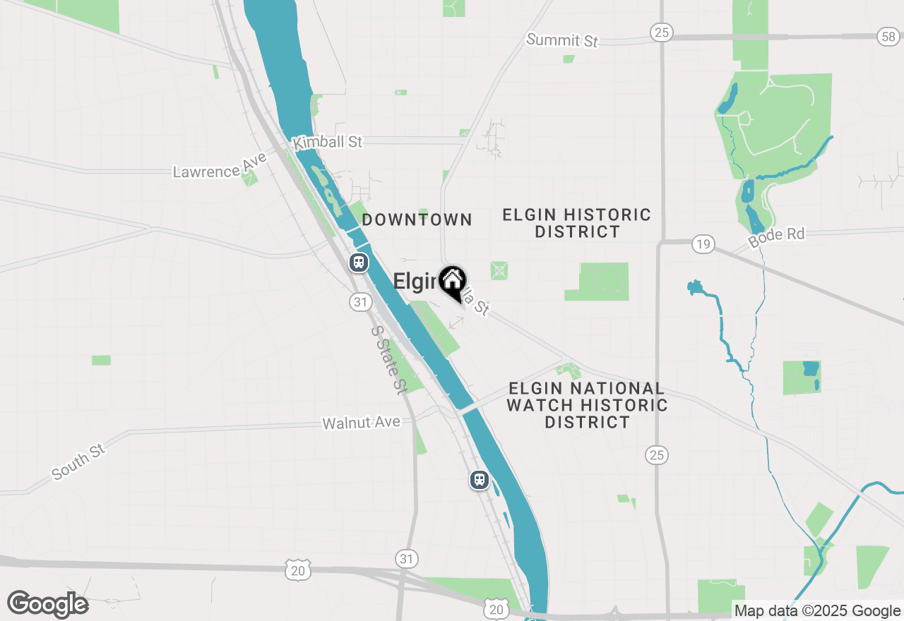 Map of 144 River Walk Court, Elgin, IL 60120