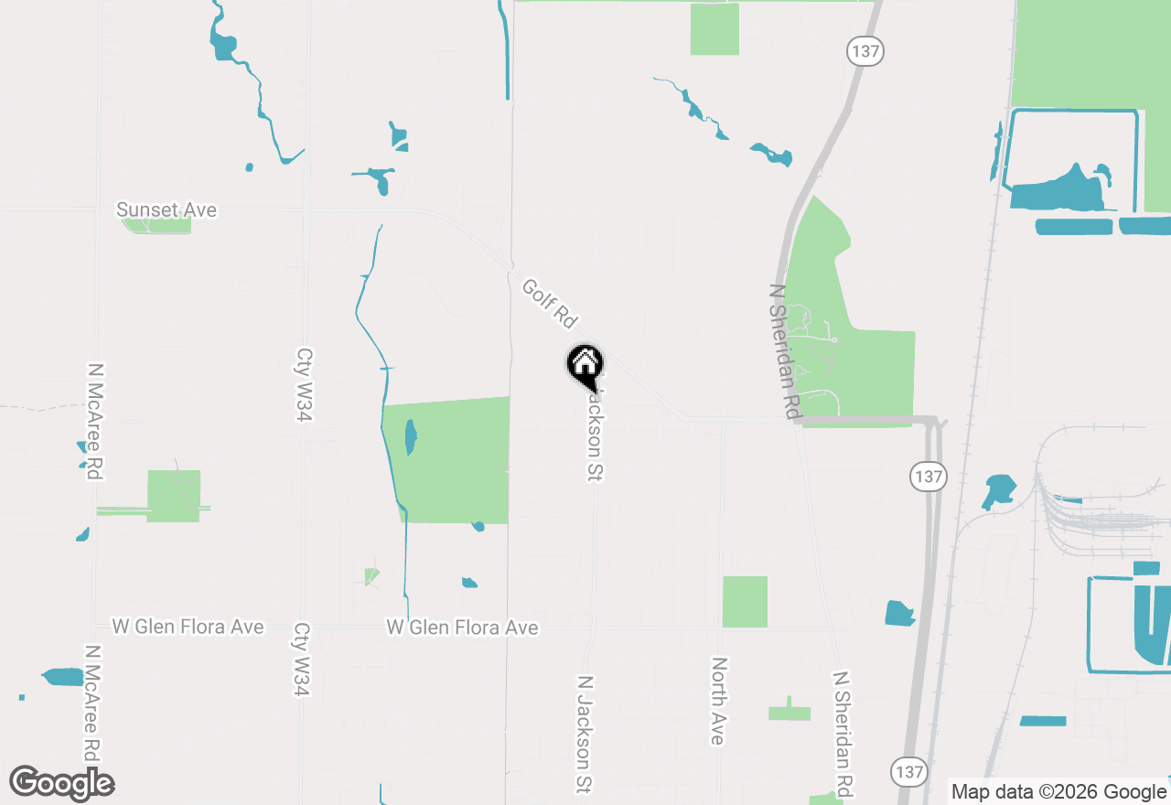 Map of 1810 N Jackson Street, Waukegan, IL 60087