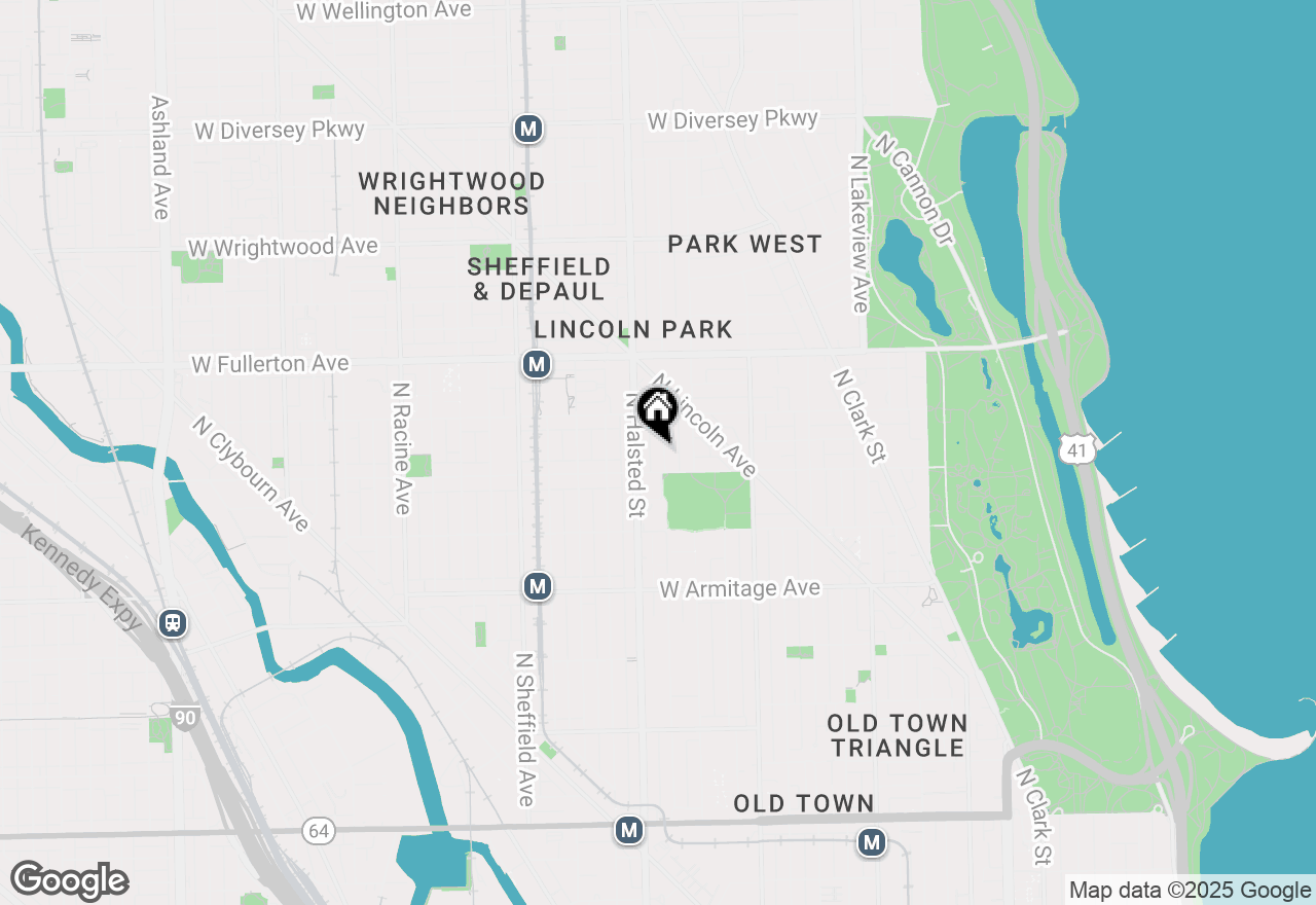 Map of 2218 N Burling Street #2, Chicago, IL 60614