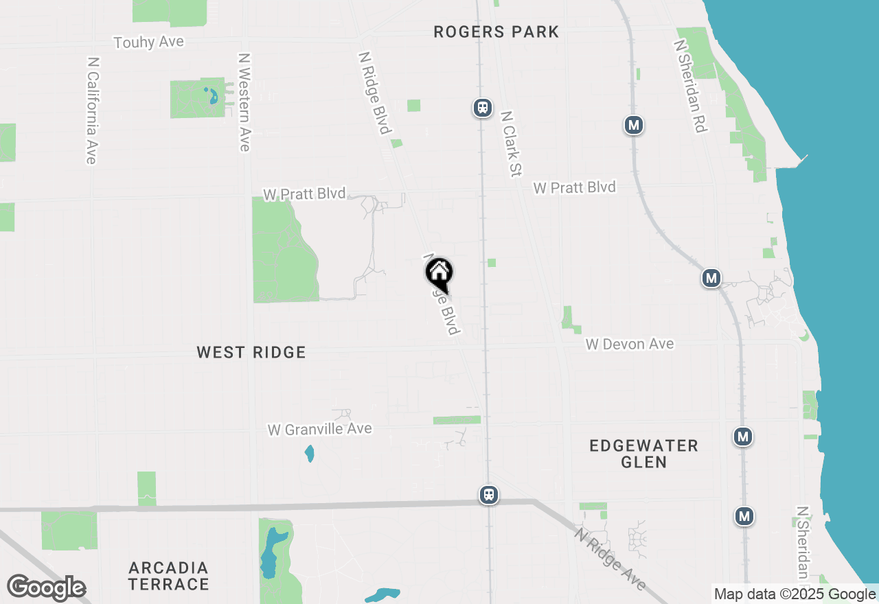 Map of 6500 N Ridge Boulevard #4E, Chicago, IL 60626