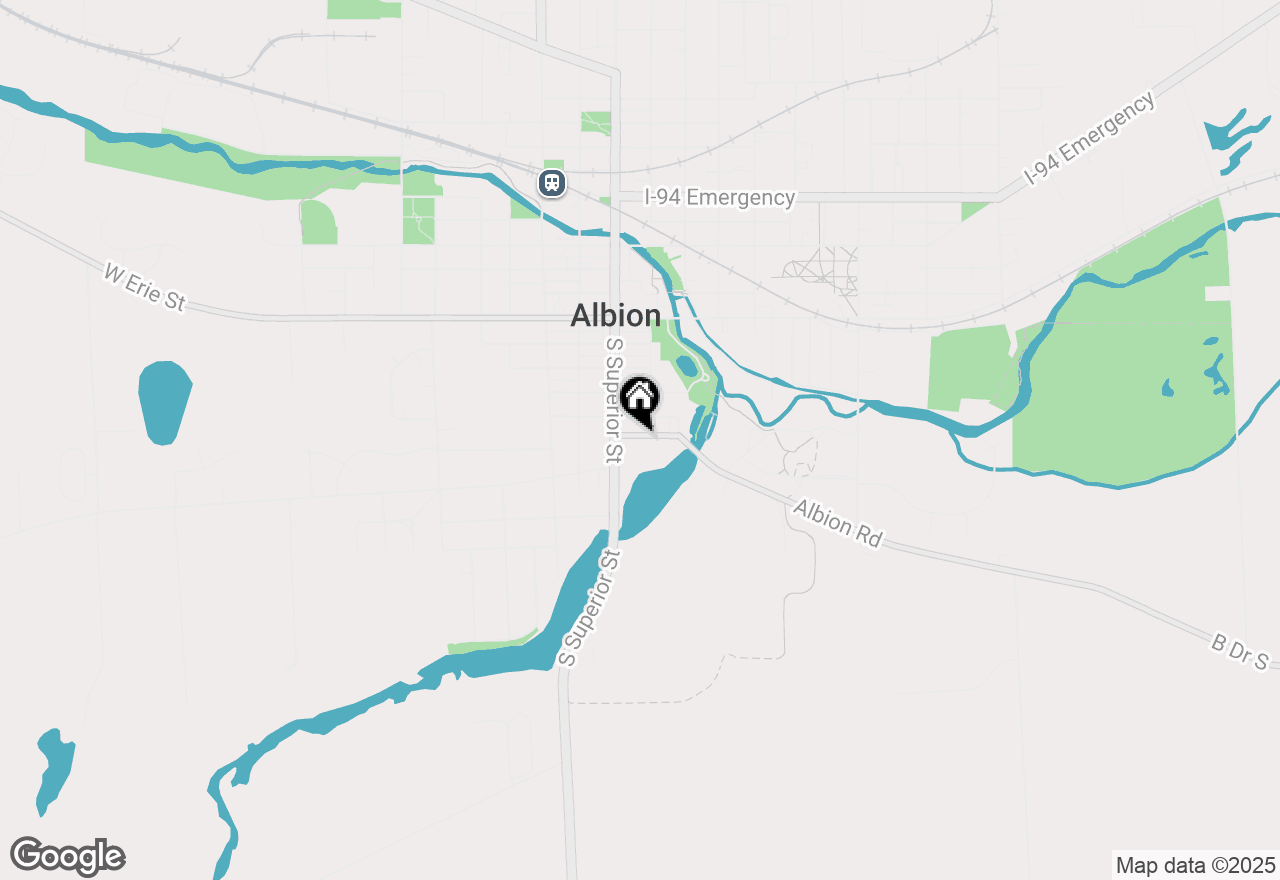 Map of 112 River Street, Albion, MI 49224