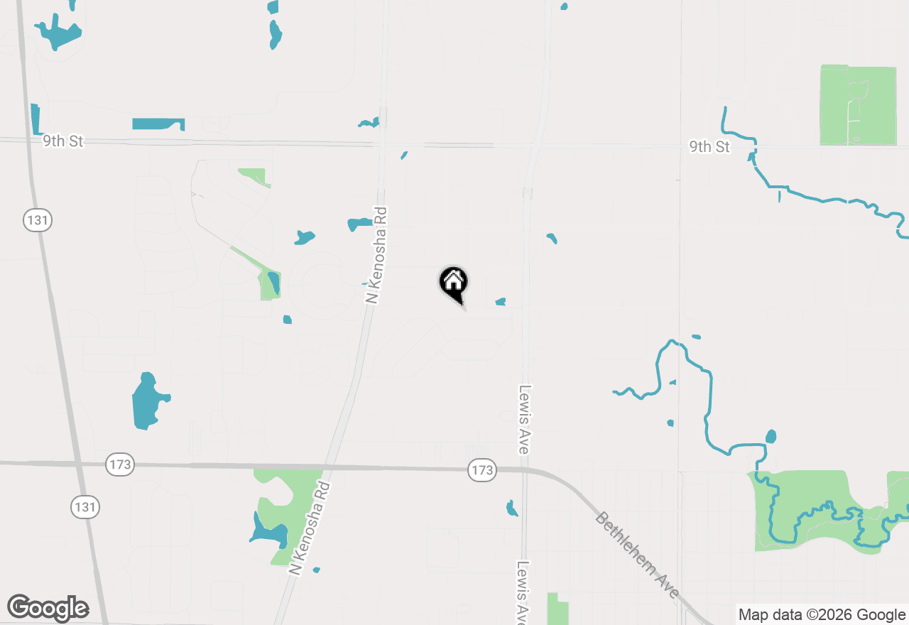 Map of 3308 Wembley Drive, Zion, IL 60099