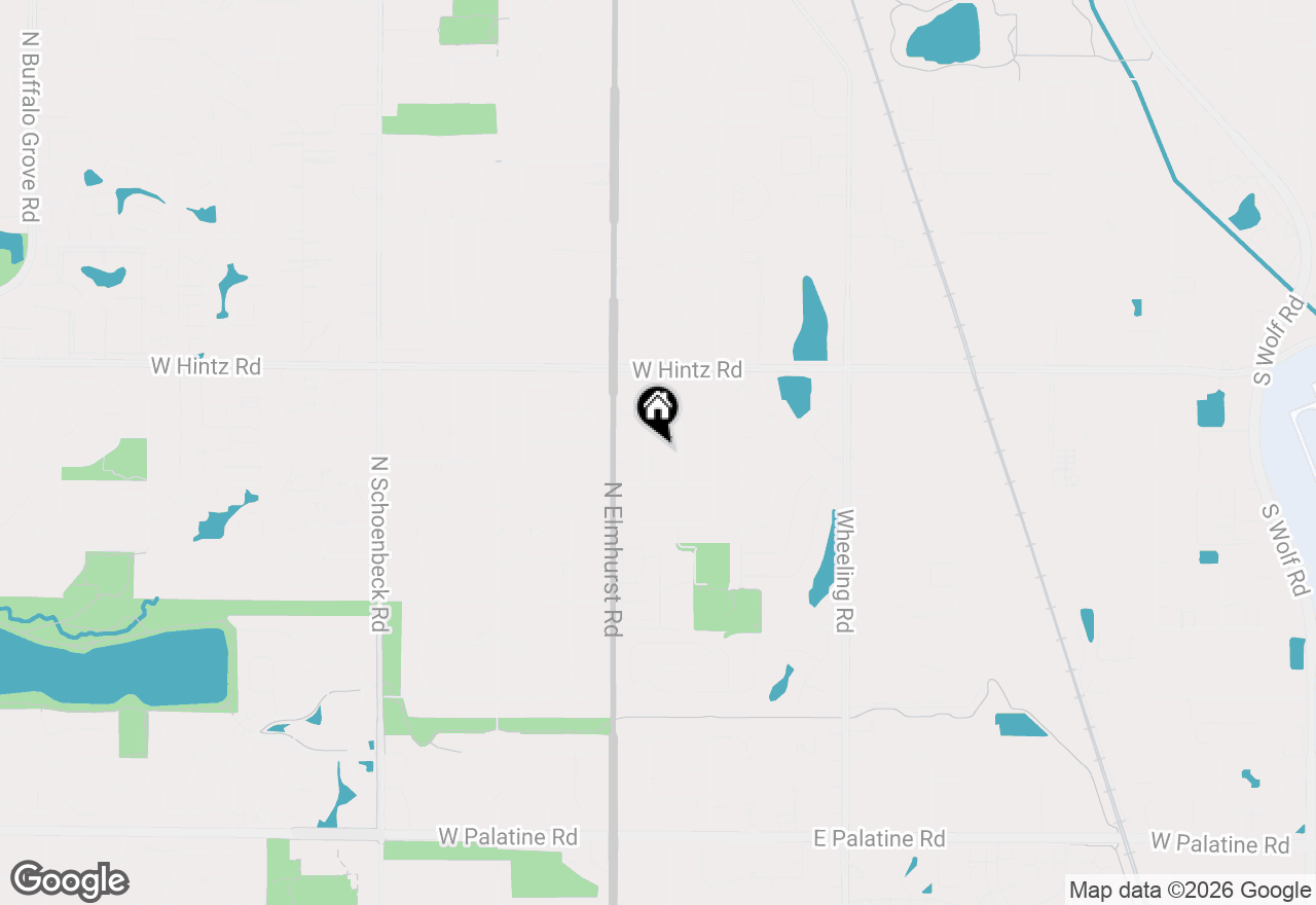 Map of 1105 N Maple Lane, Prospect Heights, IL 60070