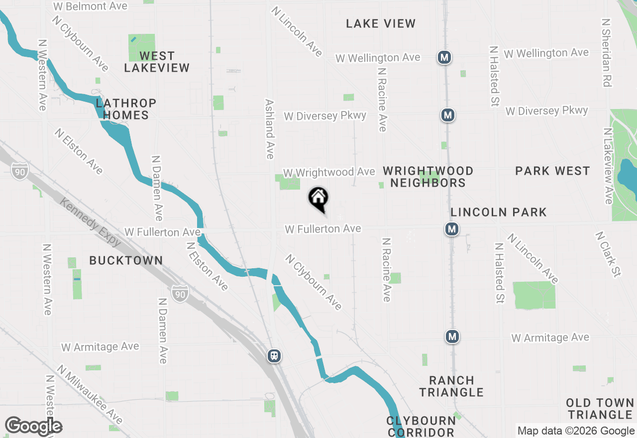 Map of (Address confidential), Chicago, Illinois 60614