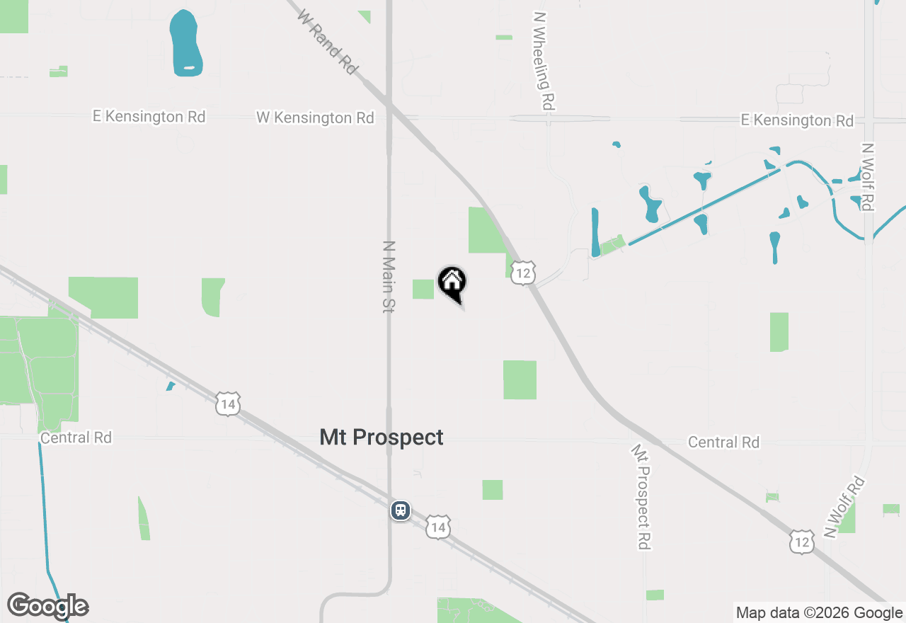 Map of 302 N Elm Street, Mount Prospect, IL 60056