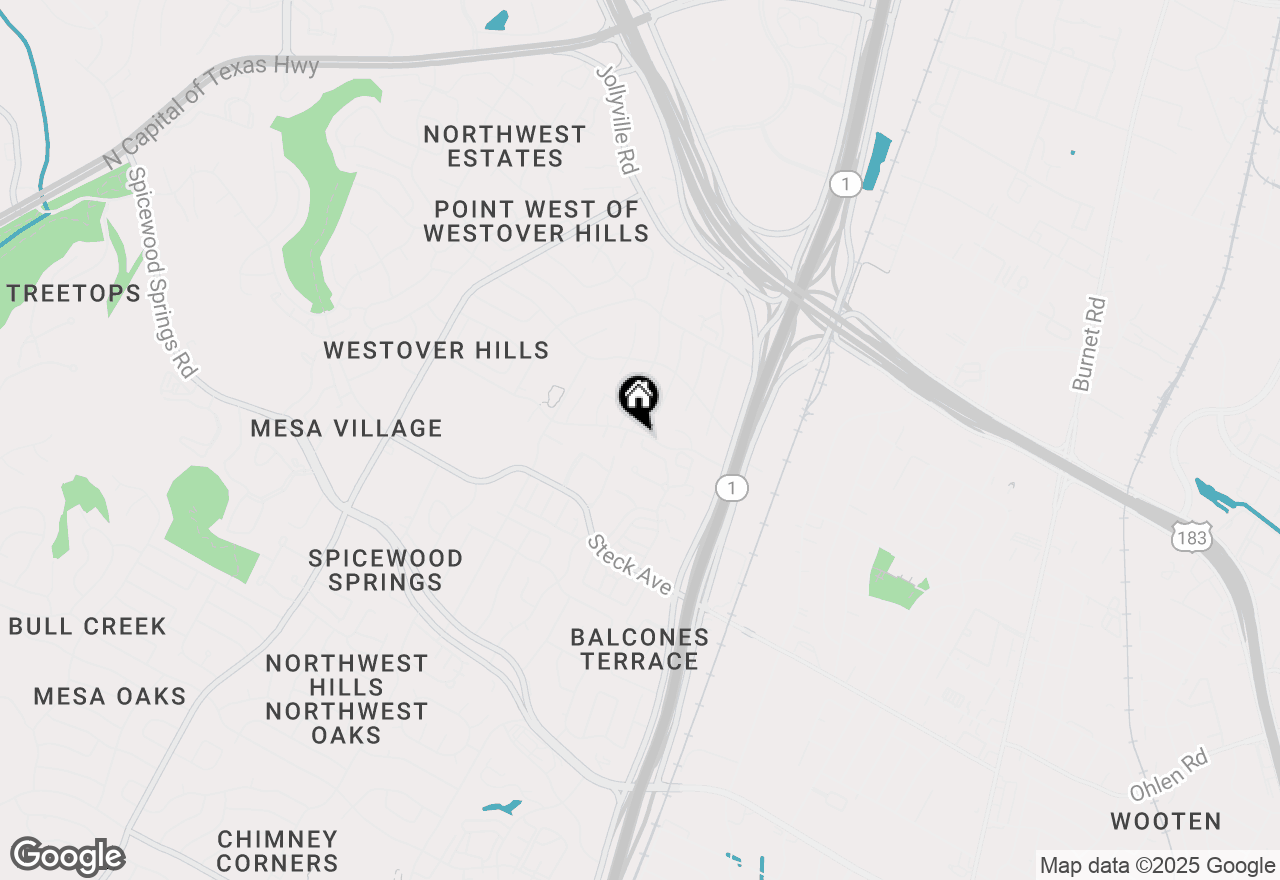 Map of 3711 Claburn Dr, Austin, TX 78759