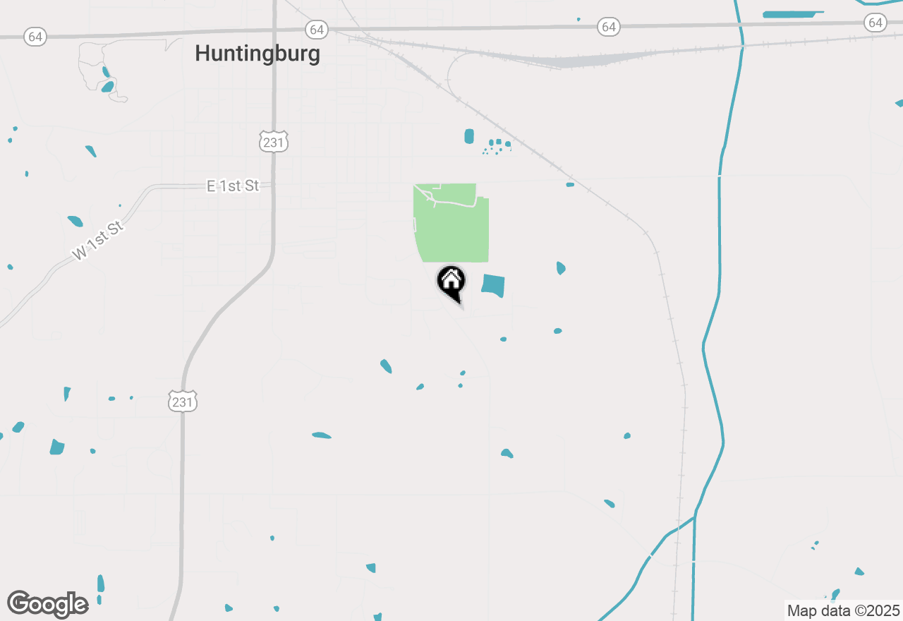 Map of 507 S Cherry Street, Huntingburg, IN 47542