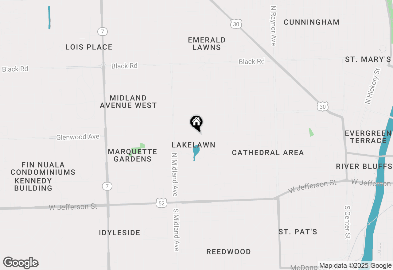 Map of 1210 Glenwood Avenue, Joliet, IL 60435