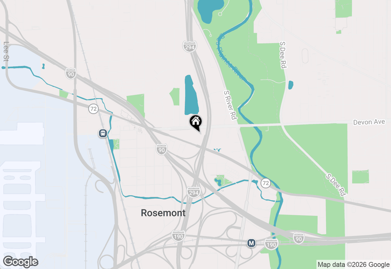 Map of 9626 W Higgins Road #2A, Rosemont, IL 60018