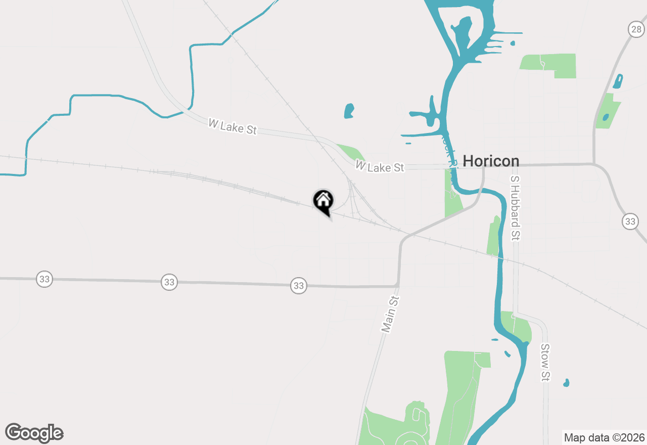 Map of 409 Clinton St, Horicon, WI 53032