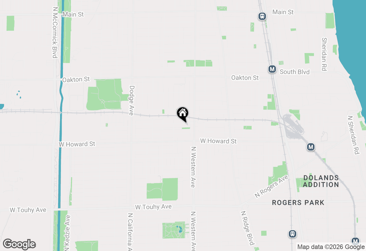 Map of 1400 Brummel Street #2E, Evanston, IL 60202