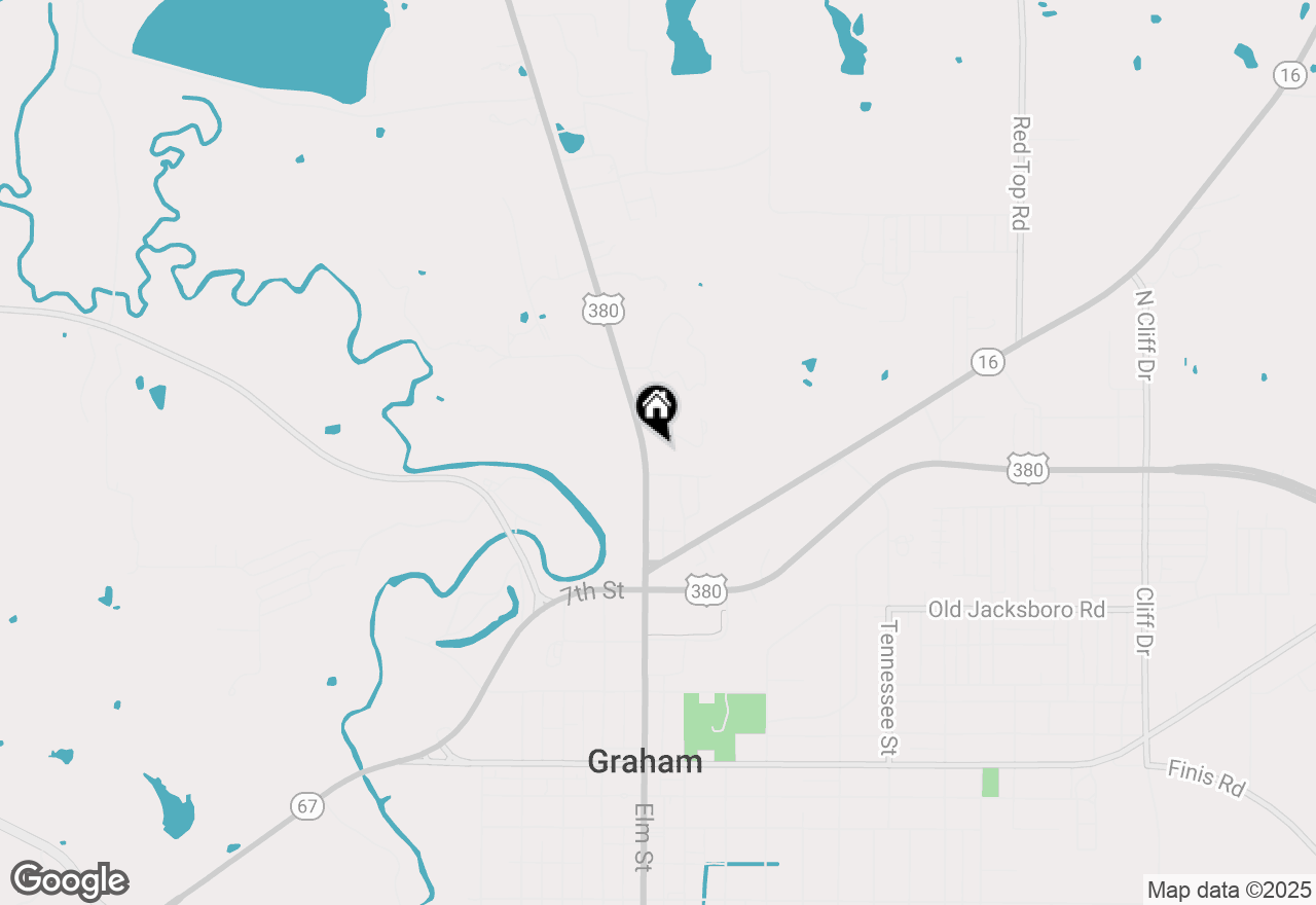 Map of 164 Us Highway 380 W, Graham, TX 76450